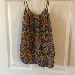 Flowy open back tank